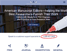 Tablet Screenshot of americanmanuscripteditors.com